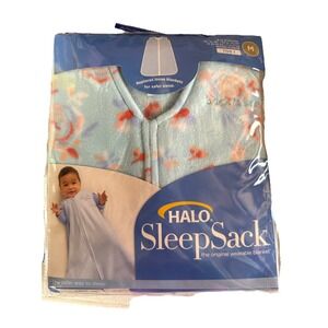Halo SleepSack Original Wearable Blanket‎ Blue Fleece Back Is Best M 6-12 Months